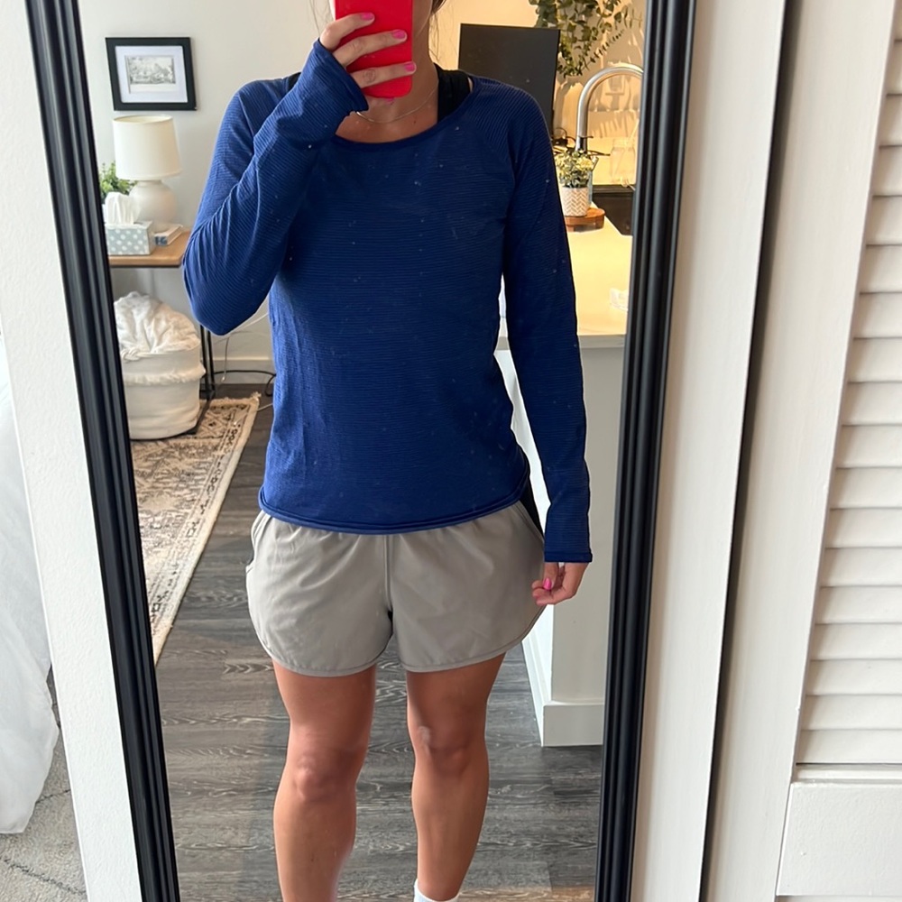 Athleta long sleeve striped top